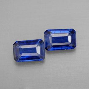 Cianite naturale blu da  ct, taglio smeraldo, VS-SI
