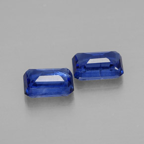 Cianite naturale blu da  ct, taglio smeraldo, VS-SI