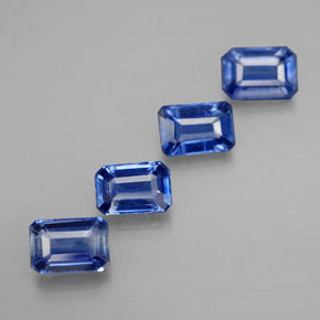 Cianite naturale blu da  ct, taglio smeraldo, VS-SI