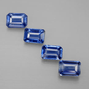 Cianite naturale blu da  ct, taglio smeraldo, VS-SI