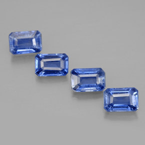 Cianite naturale blu da  ct, taglio smeraldo, VS-SI