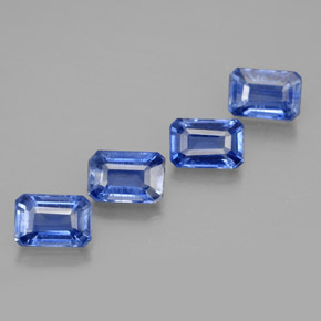 Cianite naturale blu da  ct, taglio smeraldo, VS-SI