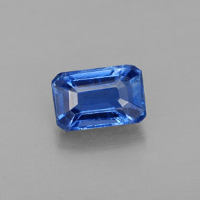 Cianite Blu naturale da 0.80 ct, Taglio smeraldo, VS
