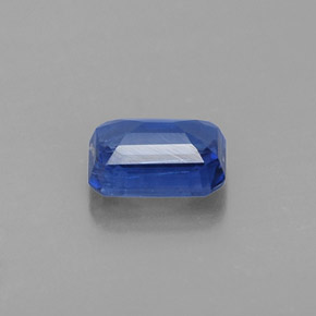 Cianite naturale blu da 0,77 ct, taglio smeraldo, VS