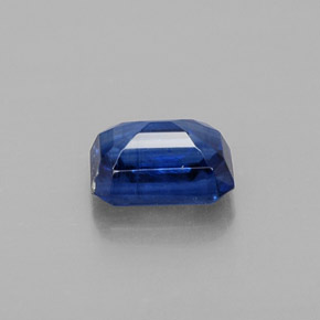 Cianite naturale blu da 0,88 ct, taglio smeraldo, VS-SI