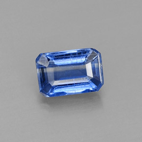 Cianite Blu naturale da 0.75 ct, Taglio smeraldo, SI