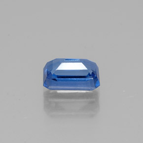 Cianite naturale blu da 0,76 ct, taglio smeraldo, VS