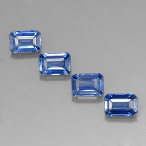 Cianite naturale blu da  ct, taglio smeraldo, VS-SI