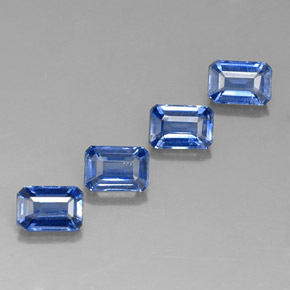 Cianite naturale blu da  ct, taglio smeraldo, VS-SI