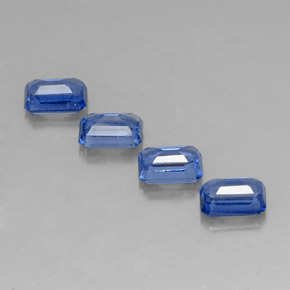 Cianite naturale blu da  ct, taglio smeraldo, VS-SI