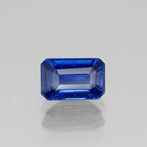 Cianite naturale blu da 0,86 ct, taglio smeraldo, VS-SI