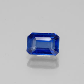 Cianite naturale blu da 0,72 ct, taglio smeraldo, VS-SI
