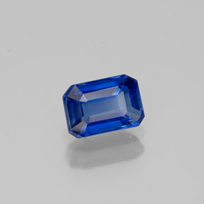 Cianite naturale blu da 0,72 ct, taglio smeraldo, VS-SI