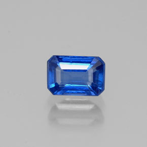 Cianite naturale blu da 0,75 ct, taglio smeraldo, VS-SI