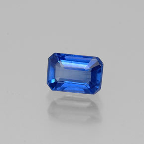 Cianite naturale blu da 0,75 ct, taglio smeraldo, VS-SI