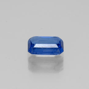 Cianite naturale blu da 0,75 ct, taglio smeraldo, VS-SI