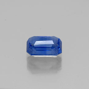 Cianite naturale blu da 0,81 ct, taglio smeraldo, VS-SI