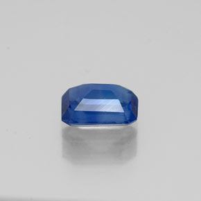 Cianite naturale blu da 0,64 ct, taglio smeraldo, VS-SI