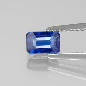 Cianite Blu naturale da 0.85 ct, Taglio smeraldo, VS-SI