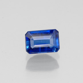 Cianite naturale blu da 0,90 ct, taglio smeraldo, VS-SI