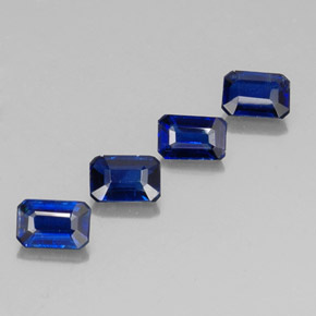 Cianite naturale blu da  ct, taglio smeraldo, VS-SI