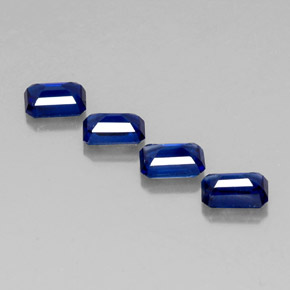 Cianite naturale blu da  ct, taglio smeraldo, VS-SI