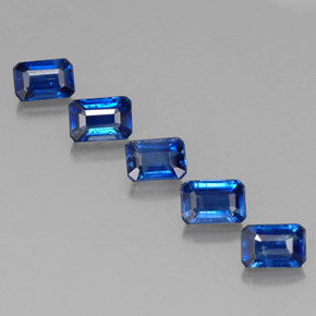 Cianite naturale blu da  ct, taglio smeraldo, VS-SI