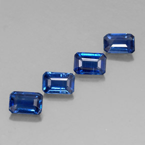 Cianite naturale blu da  ct, taglio smeraldo, VS-SI