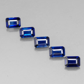 Cianite naturale blu da  ct, taglio smeraldo, VS-SI
