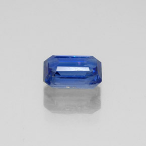 Cianite naturale blu da 0,72 ct, taglio smeraldo, VS-SI