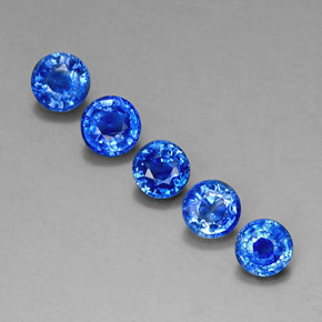 Cianite naturale blu da  ct, taglio rotondo, VS
