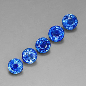 Cianite naturale blu da  ct, taglio rotondo, VS