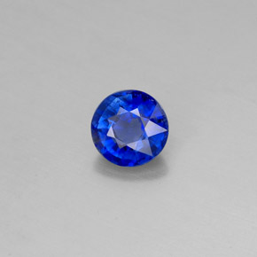 Cianite naturale blu da 0,63 ct, taglio rotondo, VS