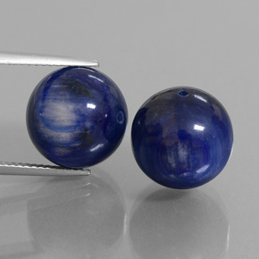 Cianite naturale blu da  ct, sfera / palla, opaco