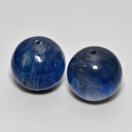 Gemme di Cianite Blu scuro naturale da 30.19 ct, Sfera, Opaco