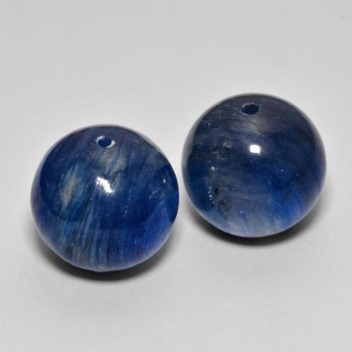 Gemme di Cianite Blu scuro naturale da 30.19 ct, Sfera, Opaco
