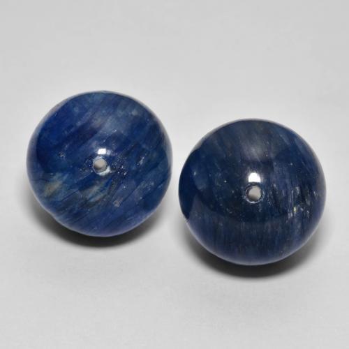 Gemme di Cianite Blu scuro naturale da 30.19 ct, Sfera, Opaco