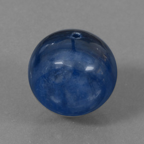 Cianite naturale blu da 16,81 ct, sfera / palla, opaco