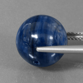 Cianite naturale blu da 16,81 ct, sfera / palla, opaco