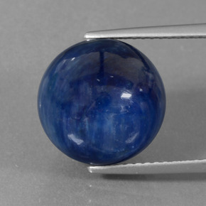 Cianite Blu naturale da 16.04 ct, Sfera, Opaco