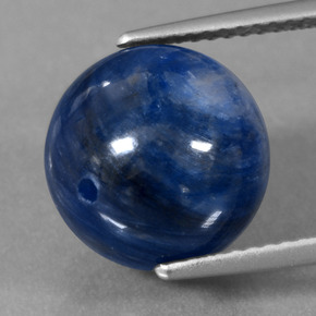 Cianite naturale blu da 12,83 ct, sfera / palla, opaco
