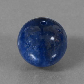 Cianite naturale blu da 15,15 ct, sfera / palla, opaco