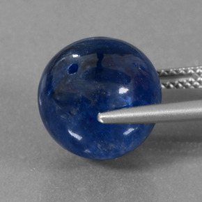 Cianite naturale blu da 15,15 ct, sfera / palla, opaco
