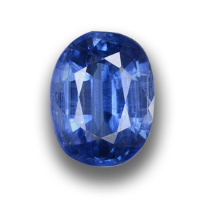 Cianite naturale blu da 1,37 ct, taglio ovale, VS-SI