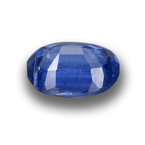 Cianite naturale blu da 1,37 ct, taglio ovale, VS-SI