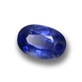 Cianite naturale blu da 1,11 ct, taglio ovale, VS-SI
