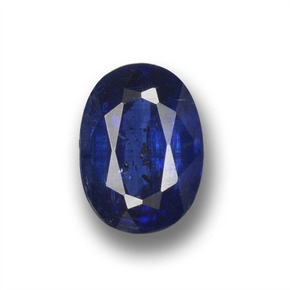 Cianite Blu scuro naturale da 1.08 ct, Taglio ovale, VS-SI