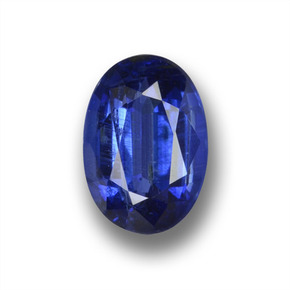 Cianite naturale blu da 1,09 ct, taglio ovale, VS-SI