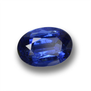 Cianite naturale blu da 1,09 ct, taglio ovale, VS-SI