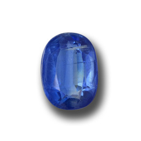 Cianite naturale blu da 1,53 ct, taglio ovale, VS-SI